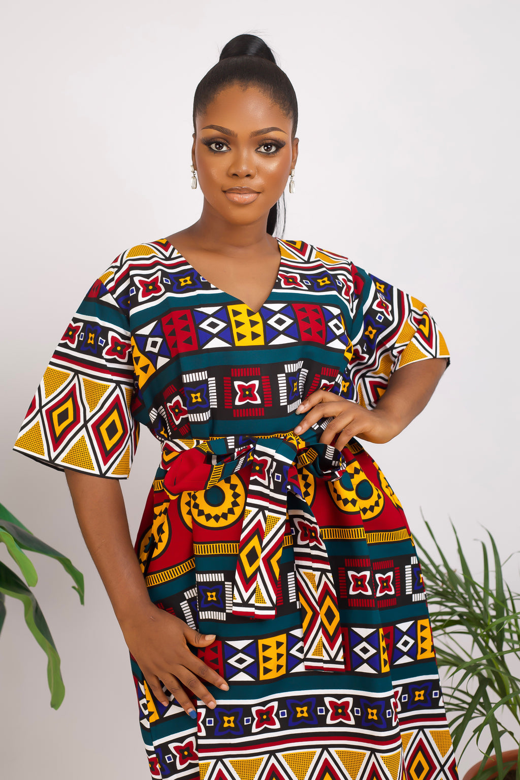 Osati African print dress