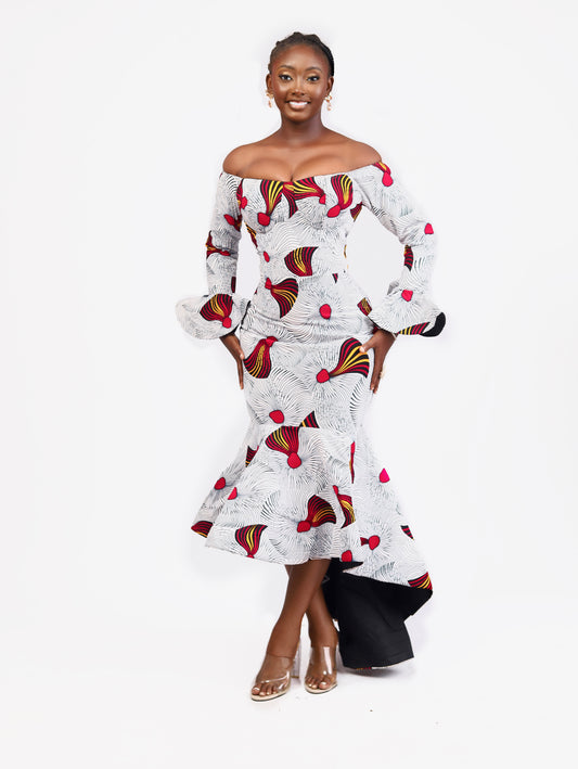 African Print high low dress Shop on Afrothrone