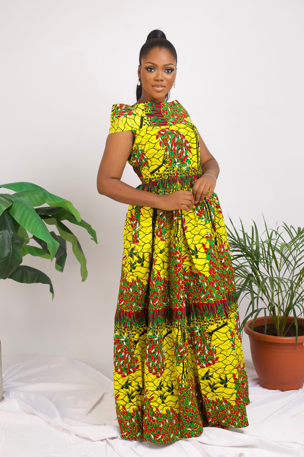 African Print maxi dress Shop on Afrothrone