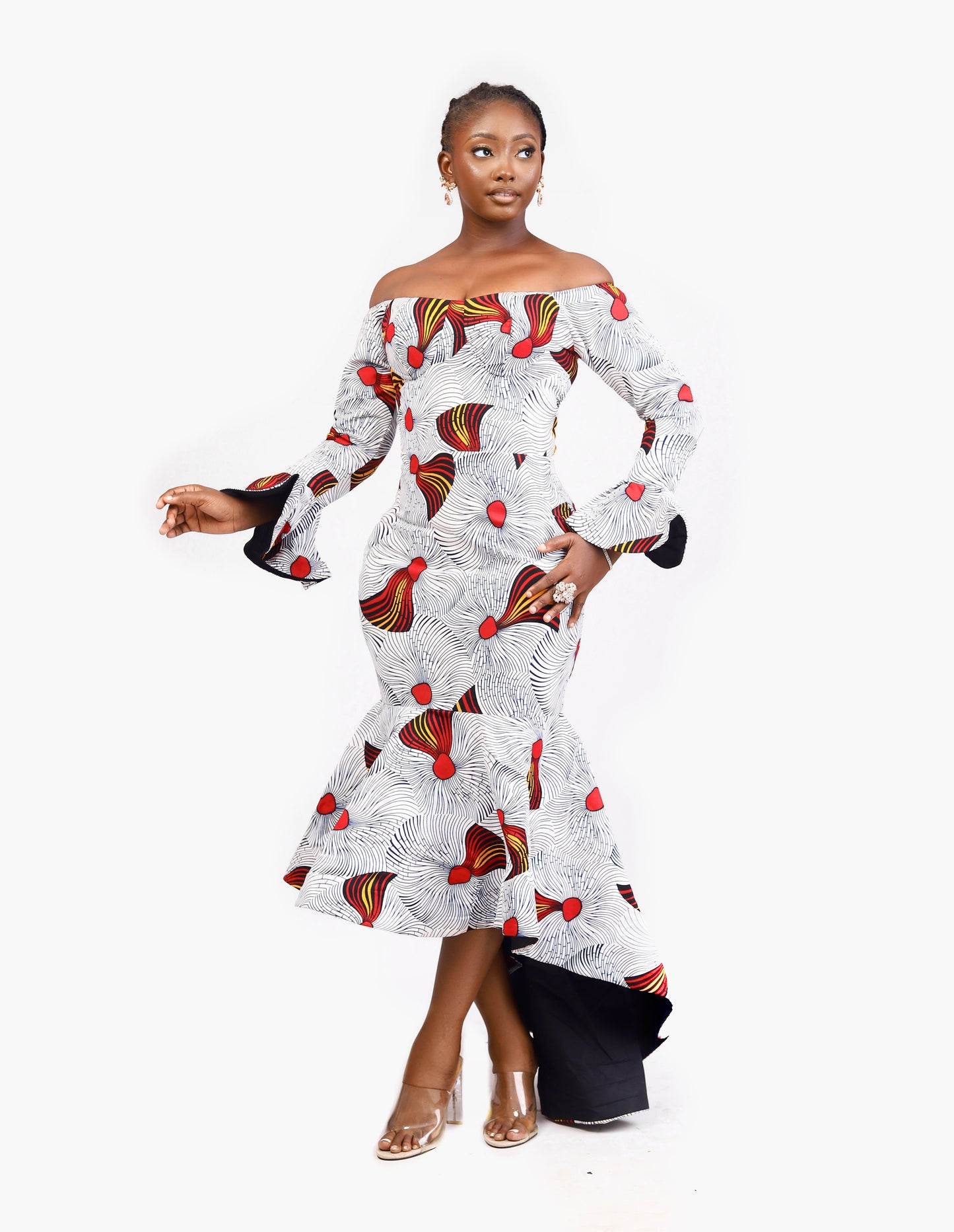 African Print high low dress Shop on Afrothrone