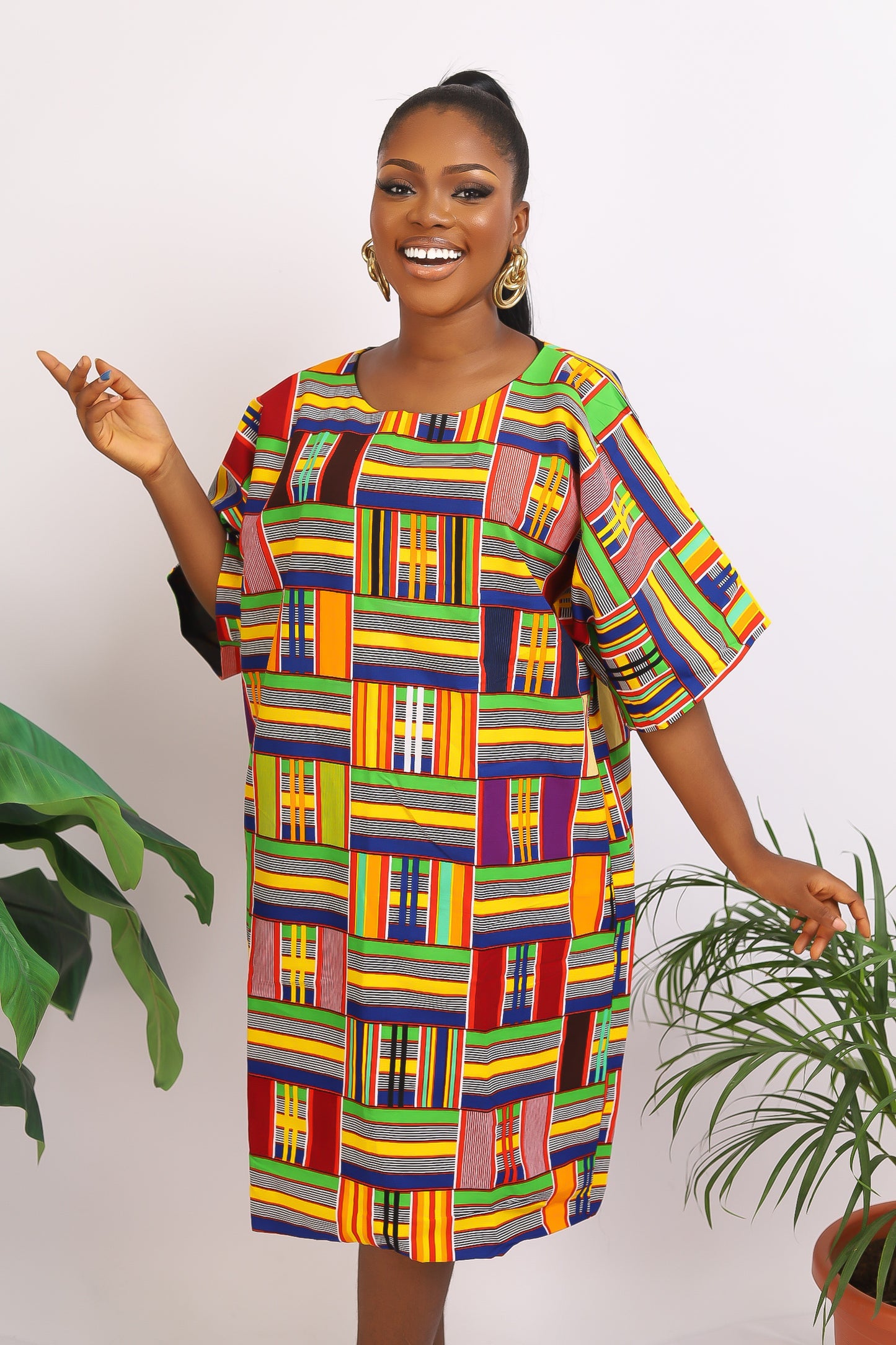 Lolita African print Shift Dress – Afrothrone