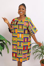 Load image into Gallery viewer, Lolita African print Shift Dress