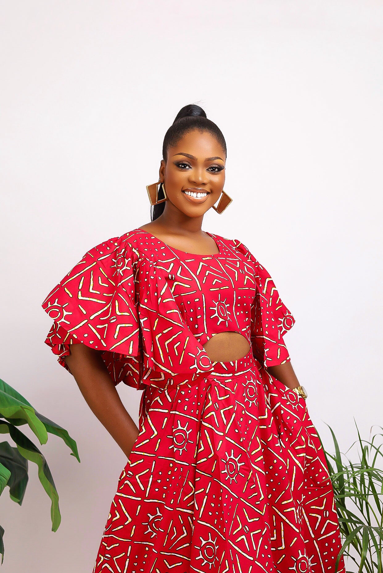 African Print maxi dress Shop on Afrothrone