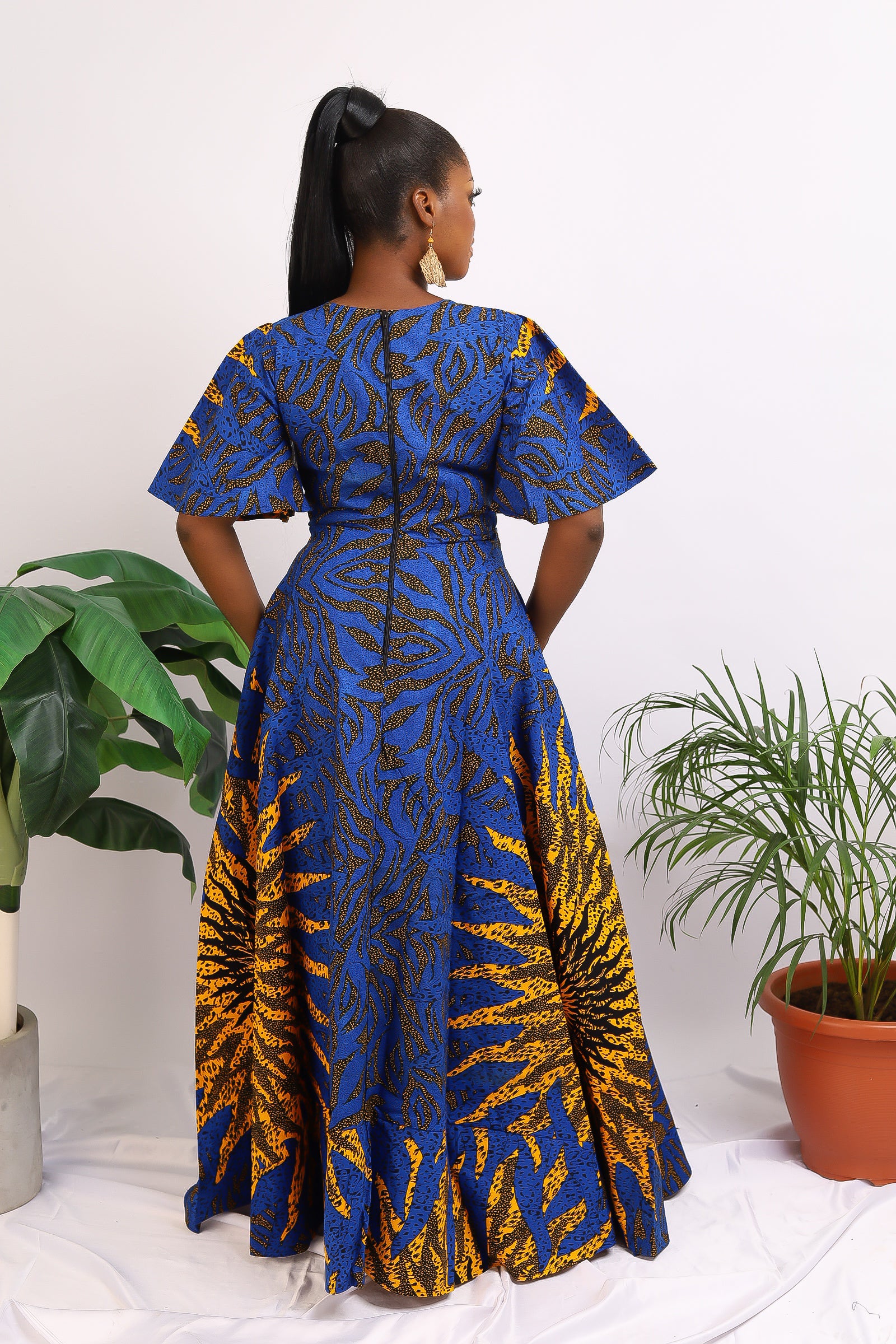 African Print maxi dress Shop on Afrothrone