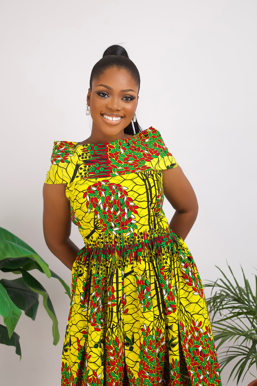 African Print maxi dress Shop on Afrothrone