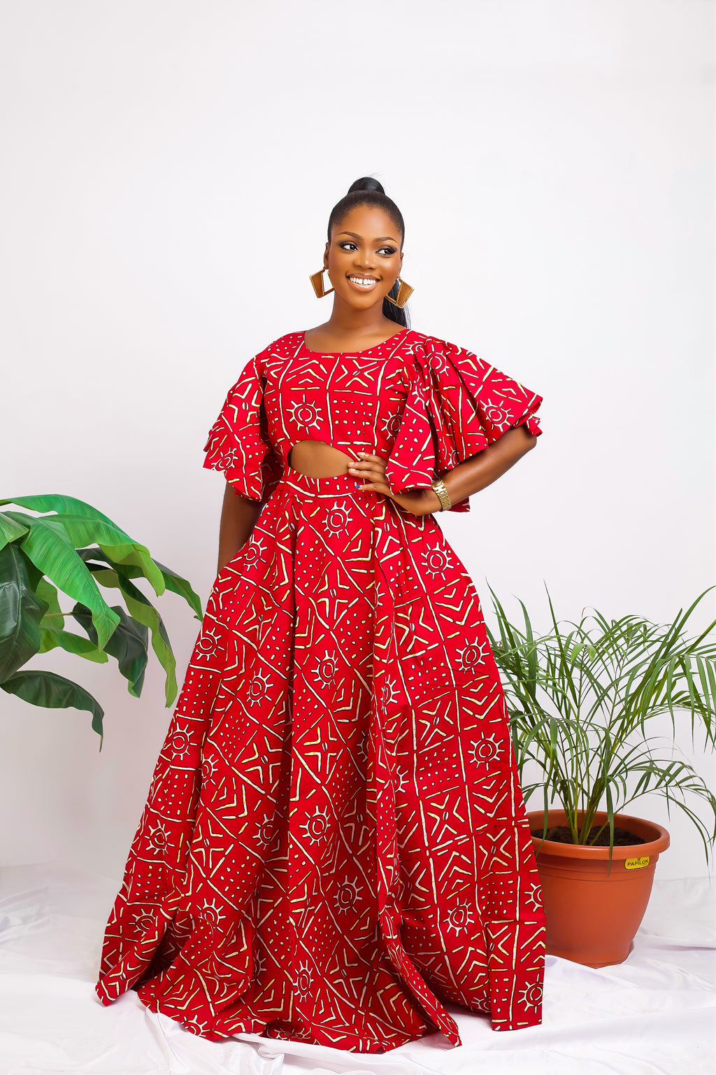 African Print maxi dress Shop on Afrothrone