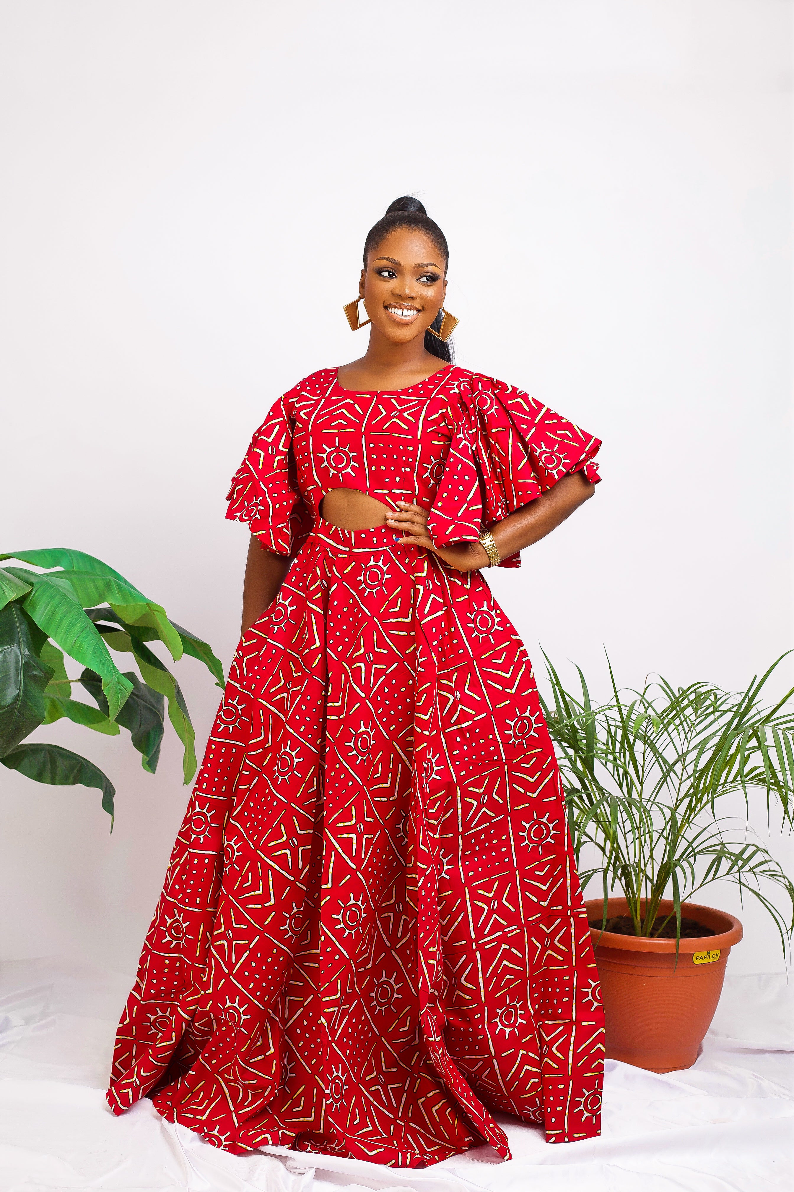 African Print maxi dress Shop on Afrothrone