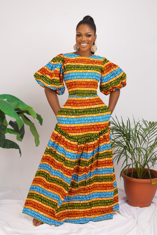 Yetunde Corset African Print Mermaid Dress – Afrothrone