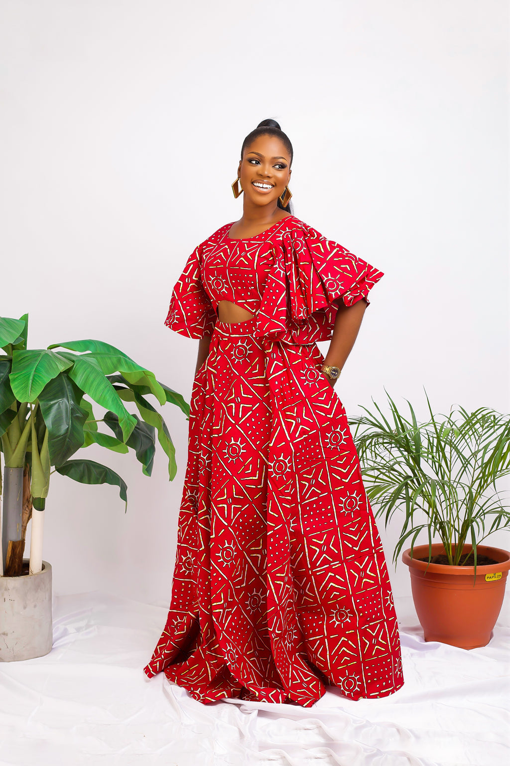 African Print maxi dress Shop on Afrothrone