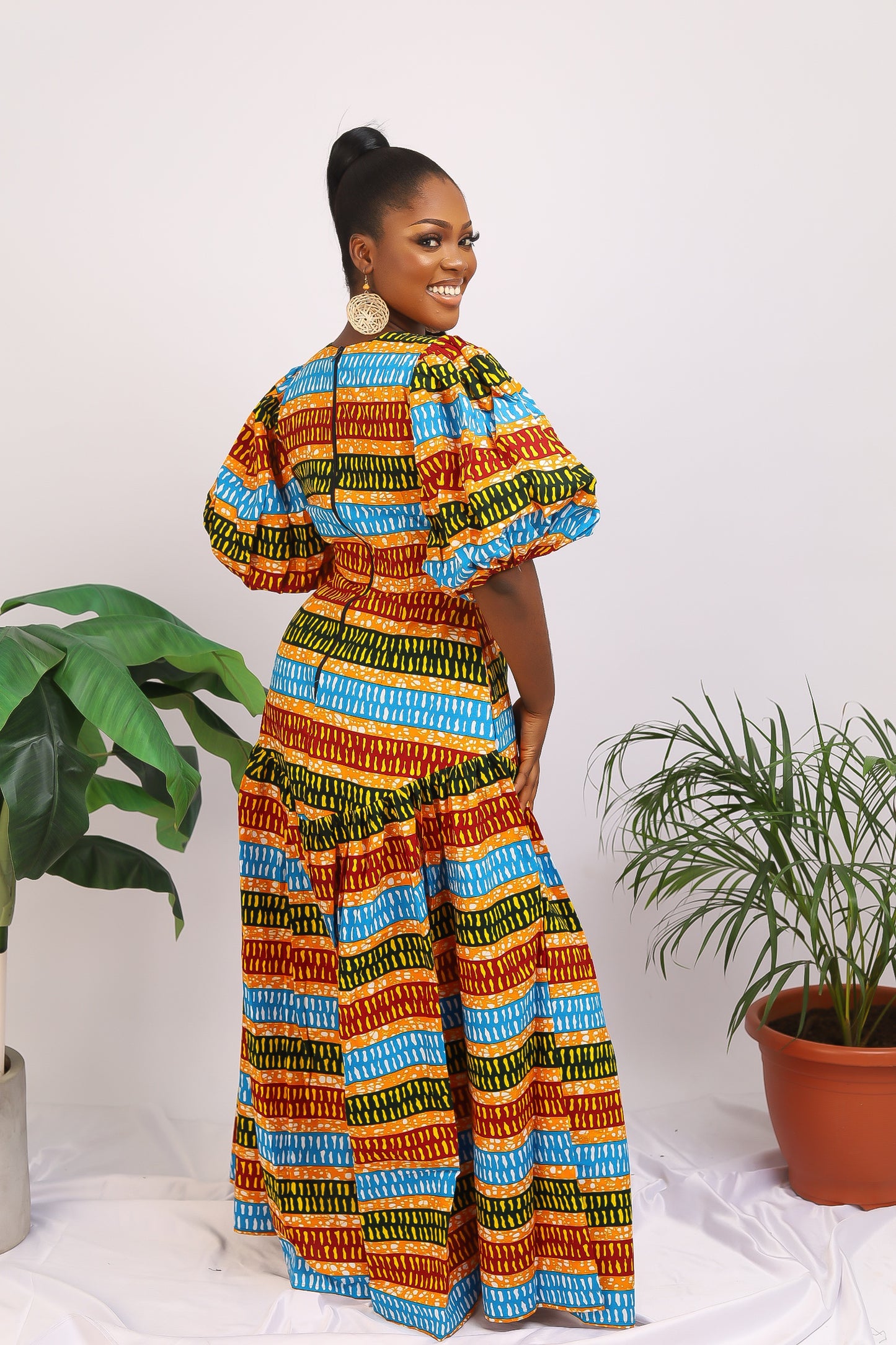 African Print maxi dress Shop on Afrothrone