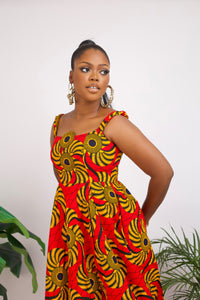 African Print sleeveless maxi dress Shop on Afrothrone