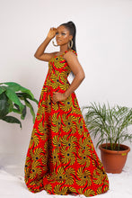 Load image into Gallery viewer, African Print sleeveless maxi dress Shop on Afrothrone