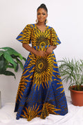 African Print maxi dress Shop on Afrothrone