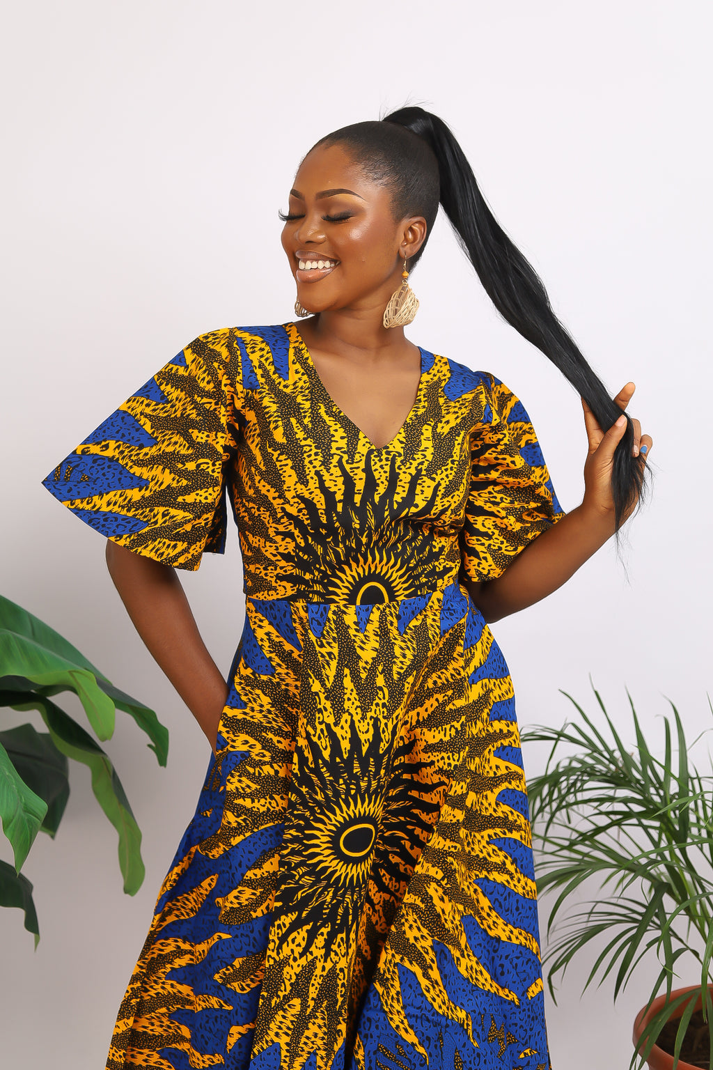 African Print maxi dress Shop on Afrothrone