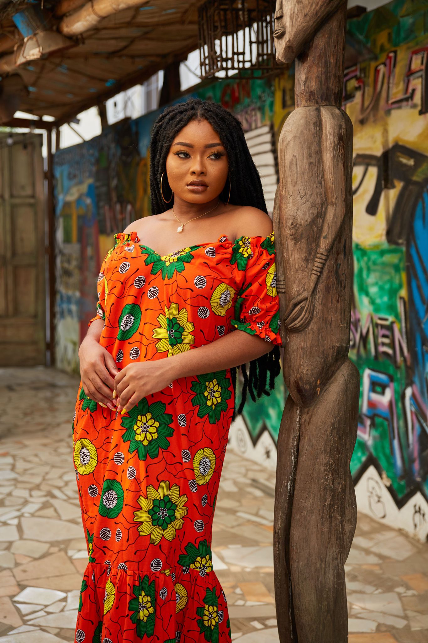 Somachi African print dress