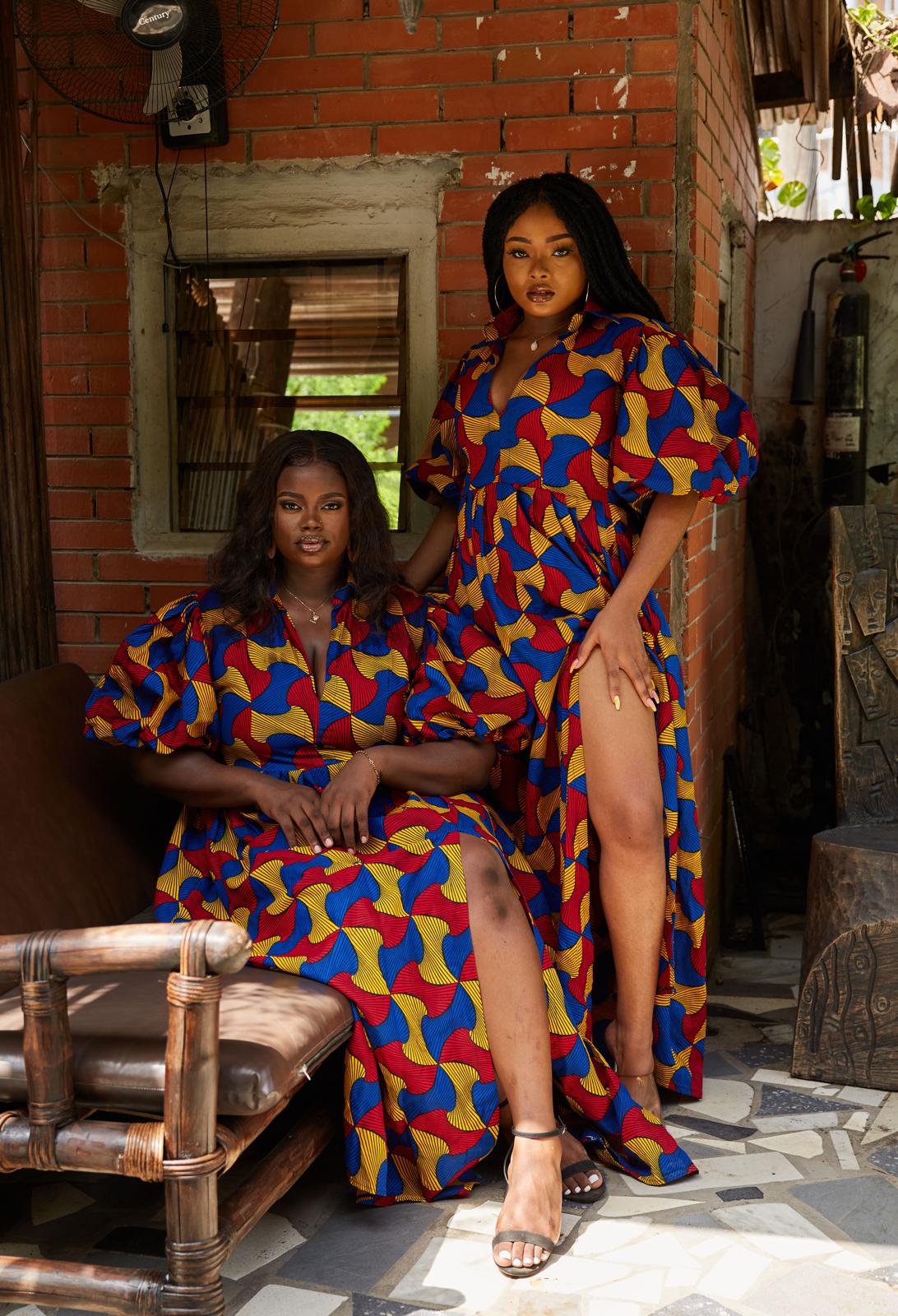 Tolu African print dress