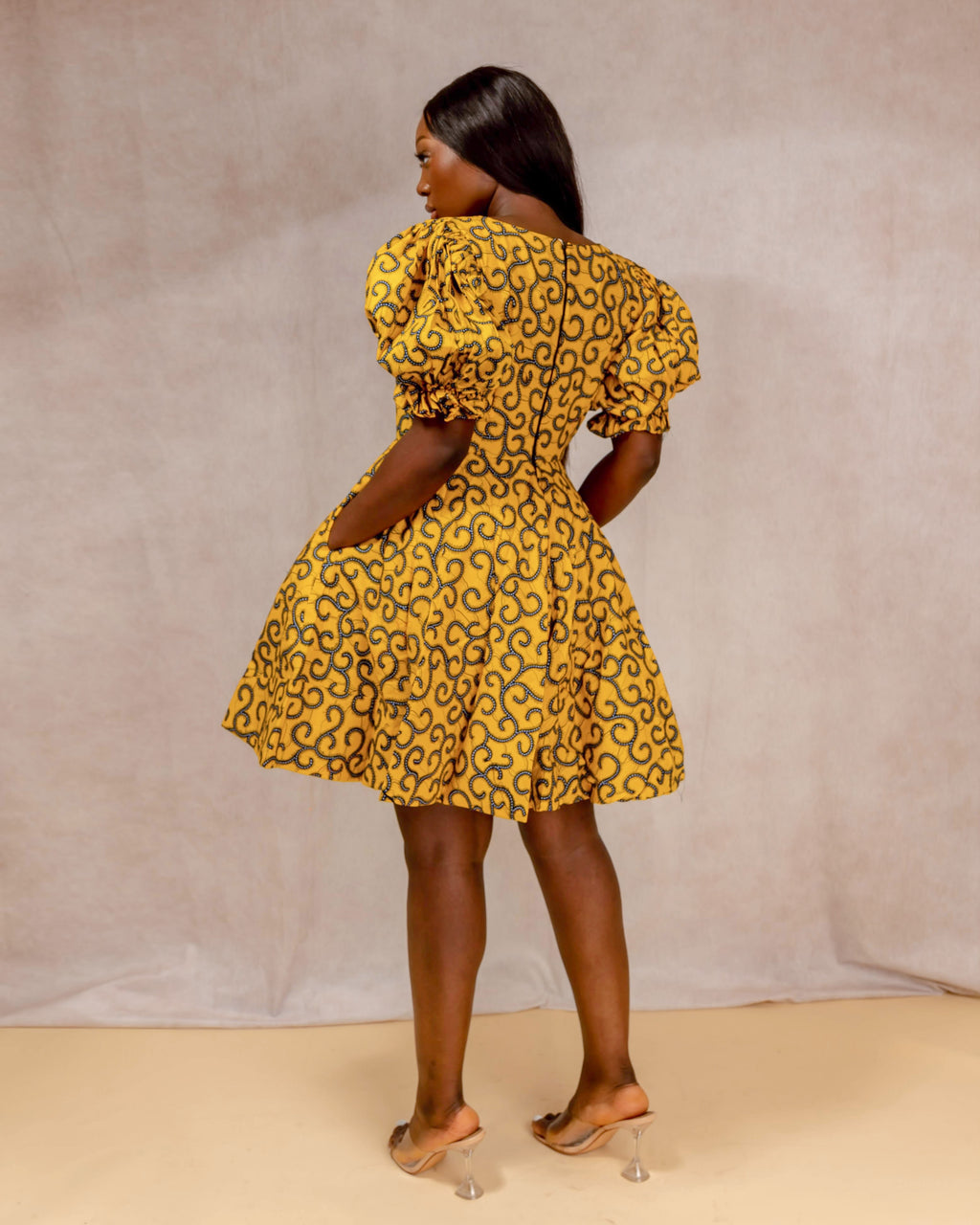 Kamila African print dress