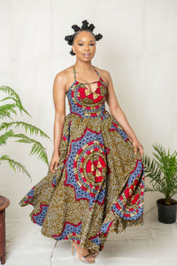 Chikere African Print Dress