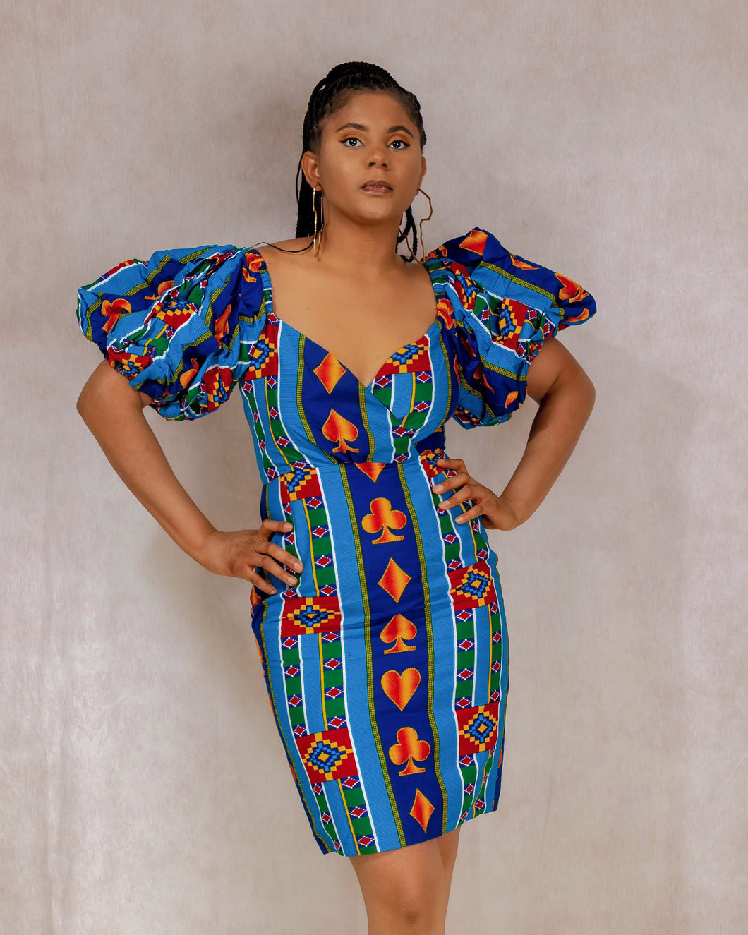 Yebo African print dress