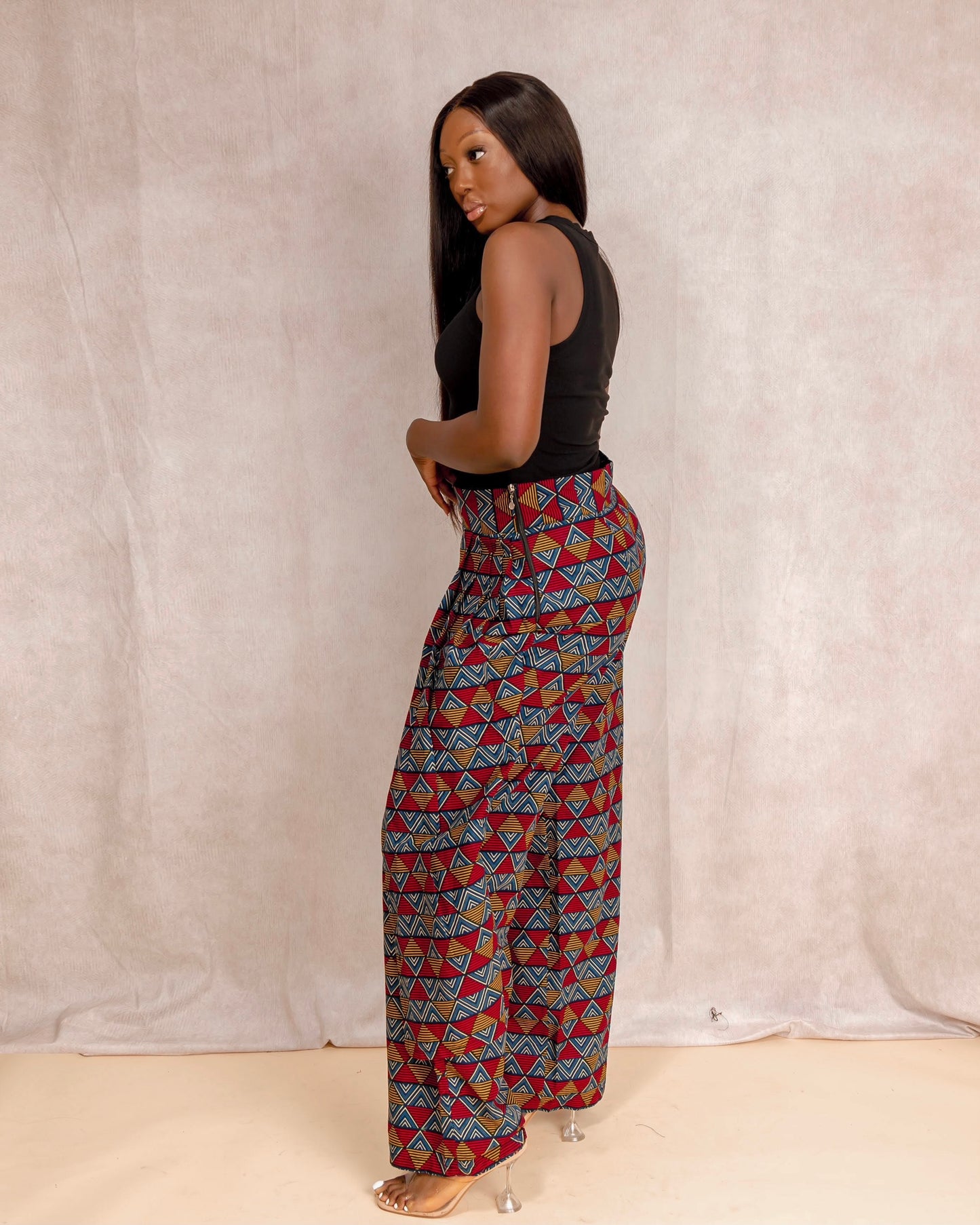 Imade African Print asymmetric Pants