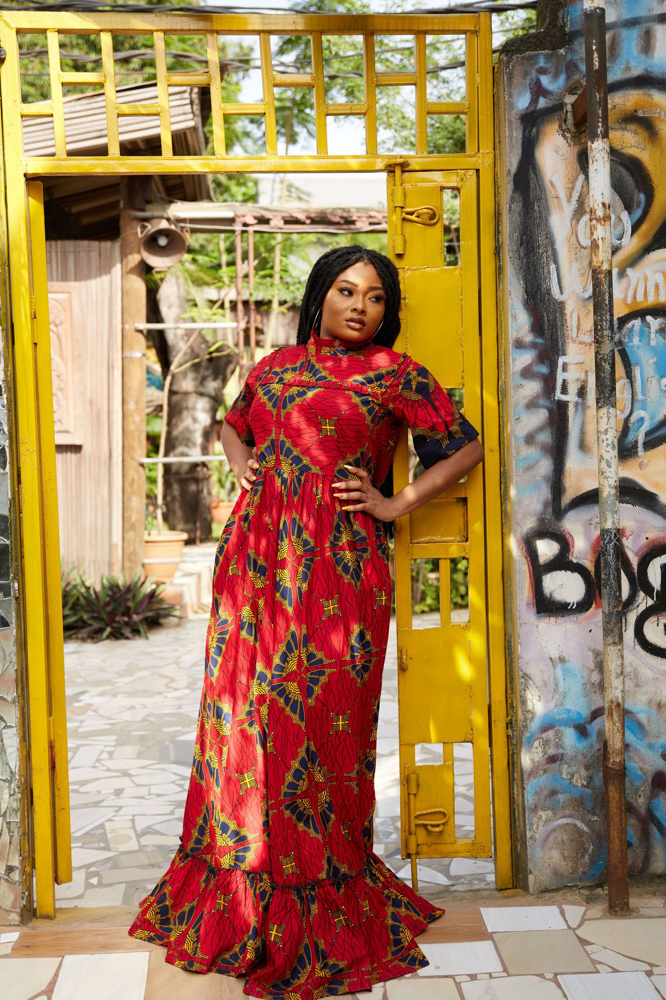Grace African print dress