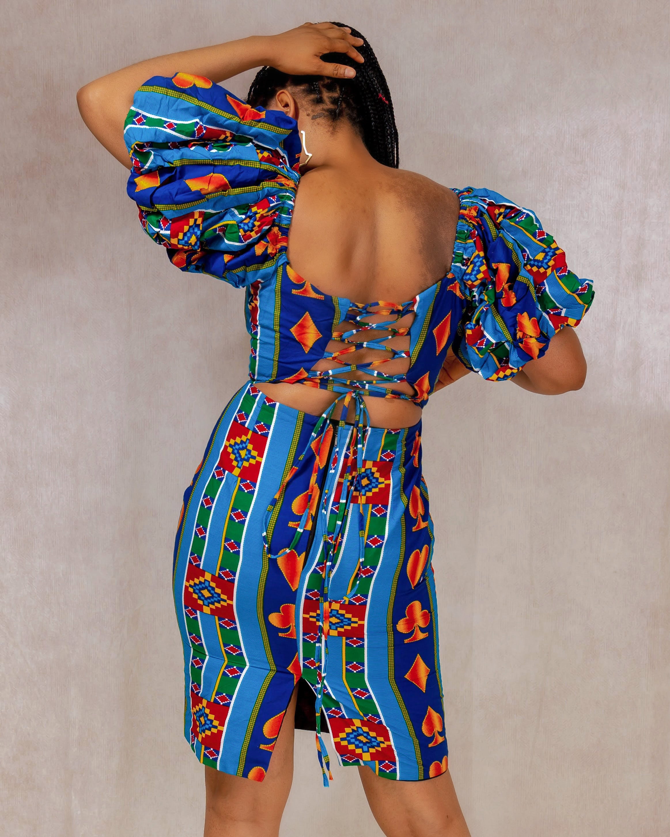 Yebo African print dress