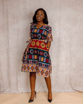 Osati African print dress