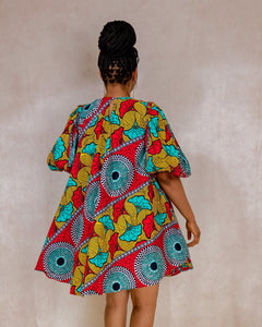 Kora African print dress