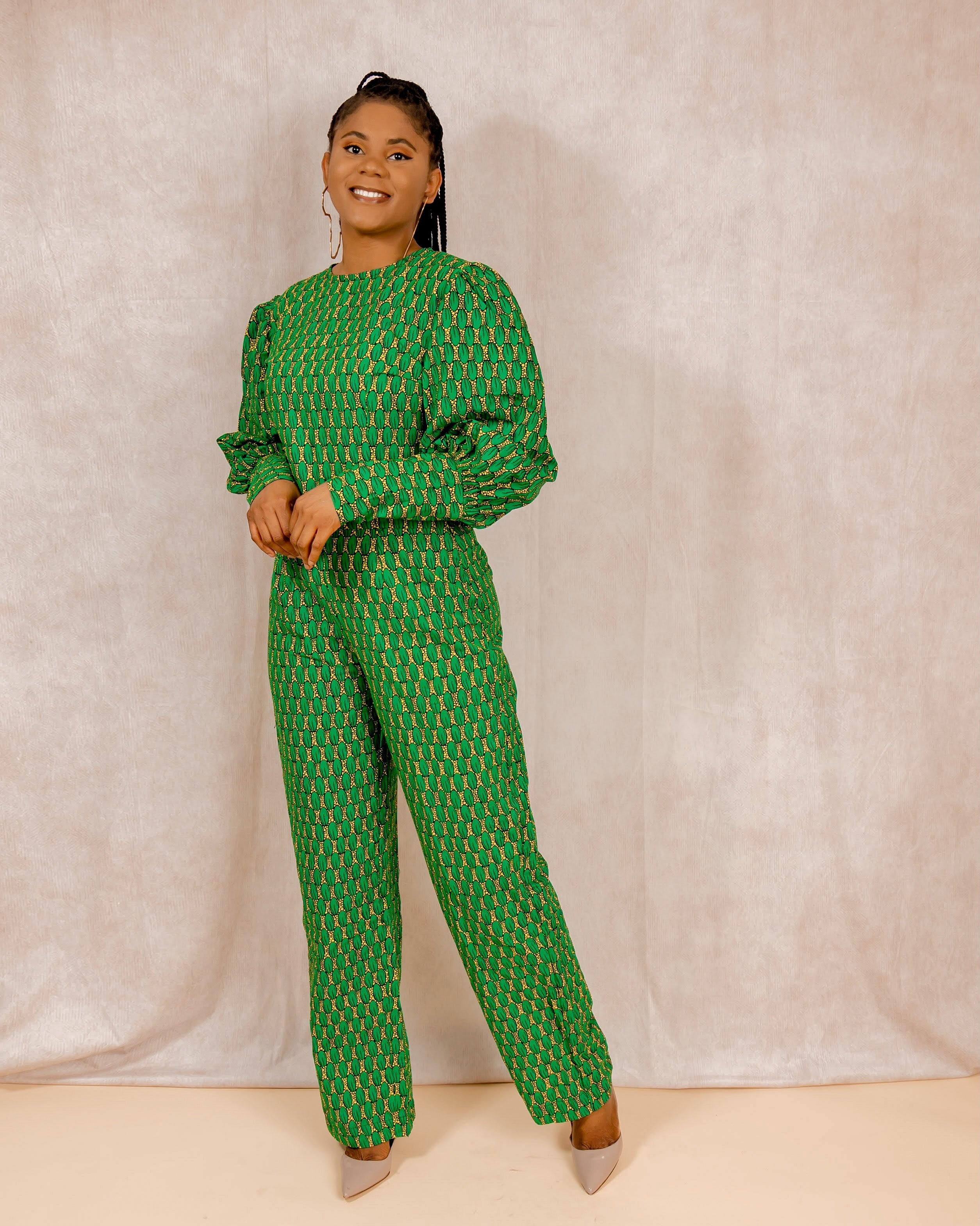 Imani African Print Ankara Jumpsuit