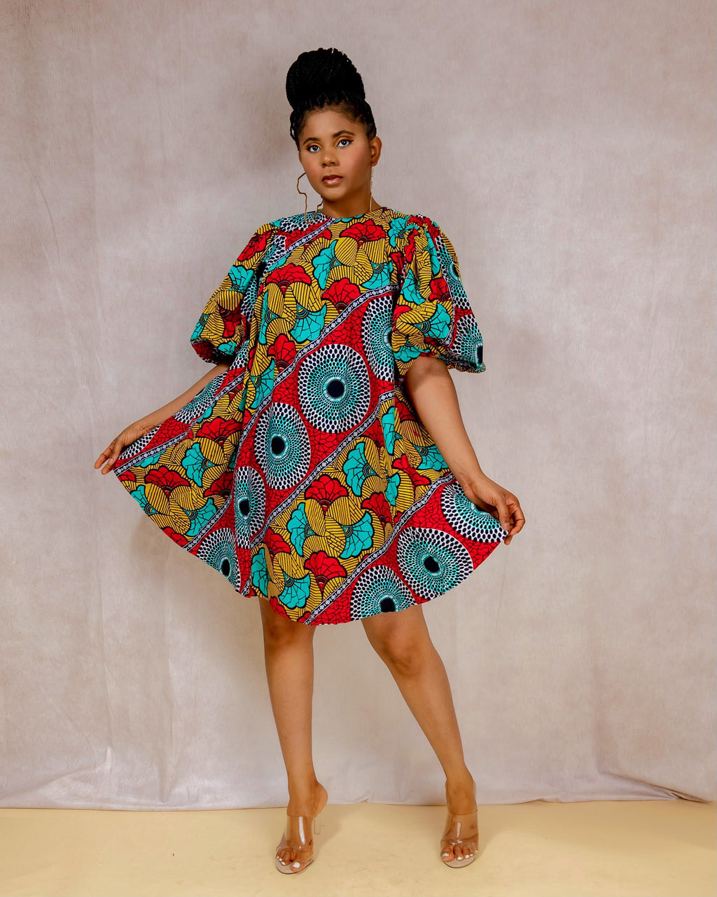 Kora African print dress