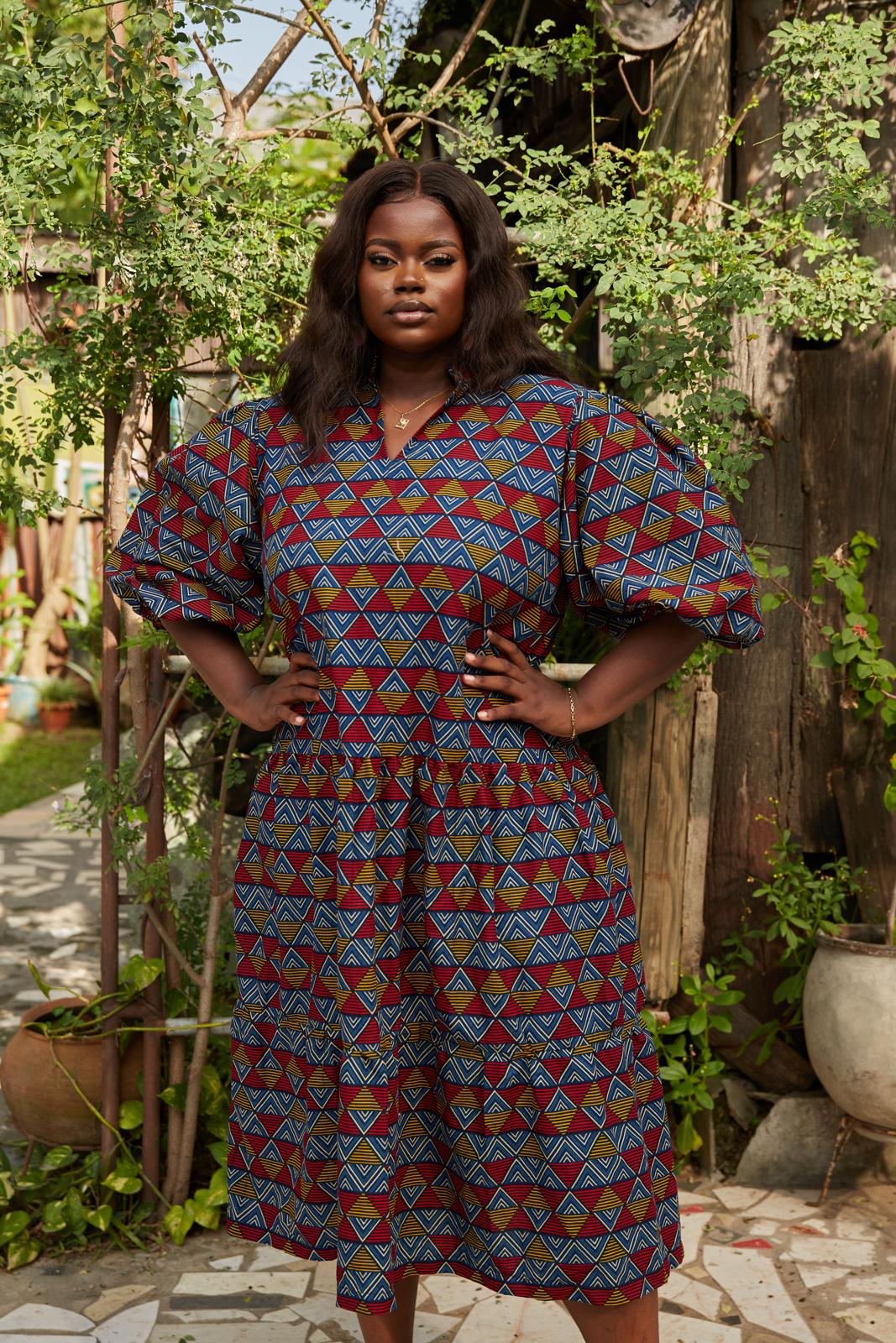 Ogo African print dress