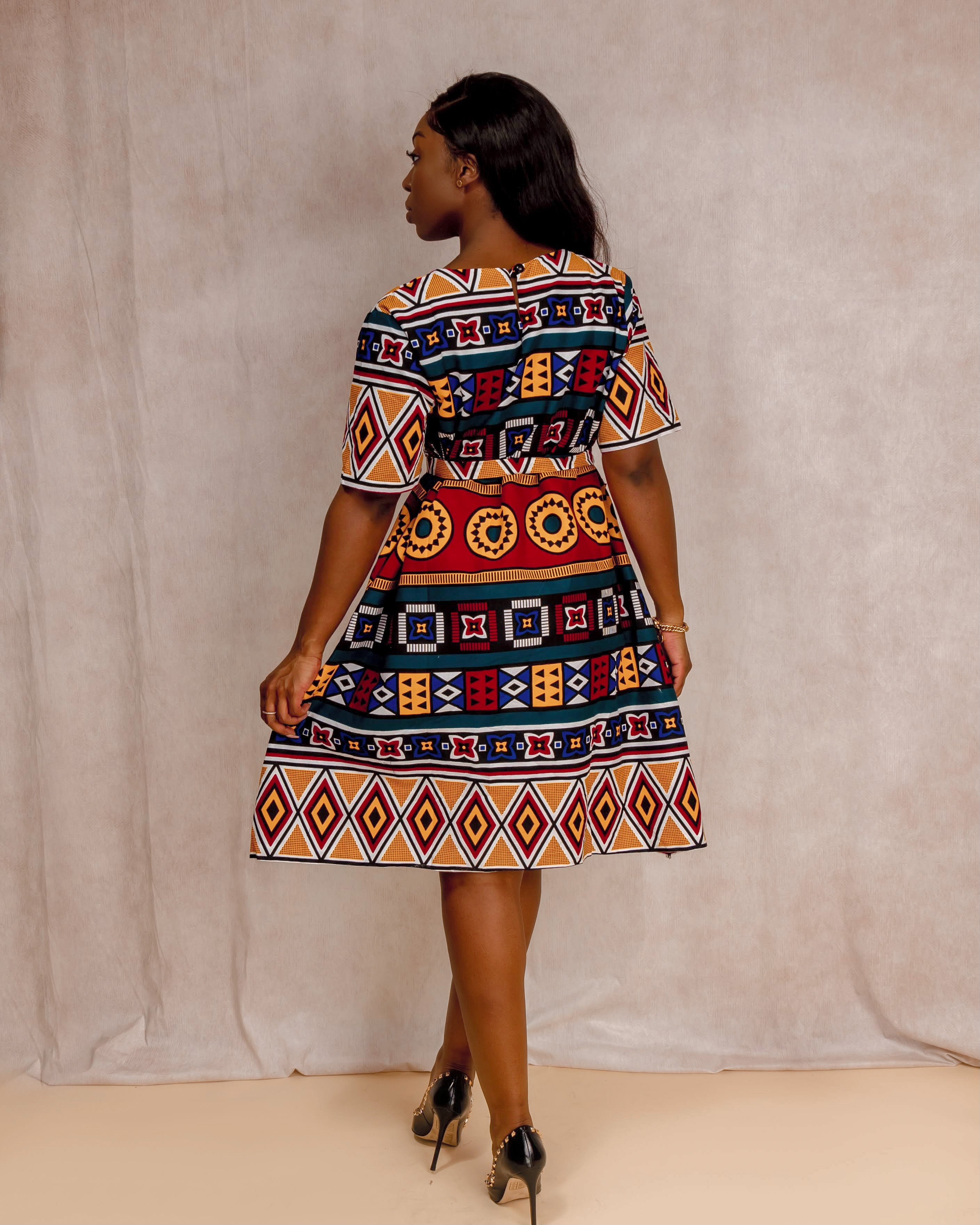 Osati African print dress