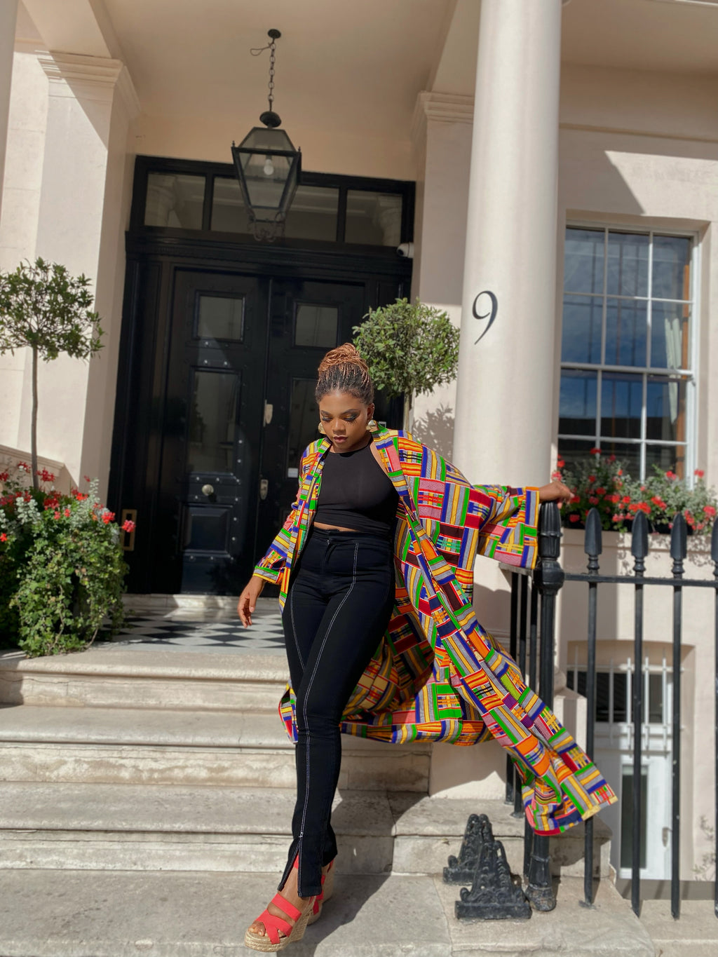 Ujunwa African print Kimono