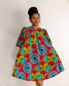 Kora African print dress
