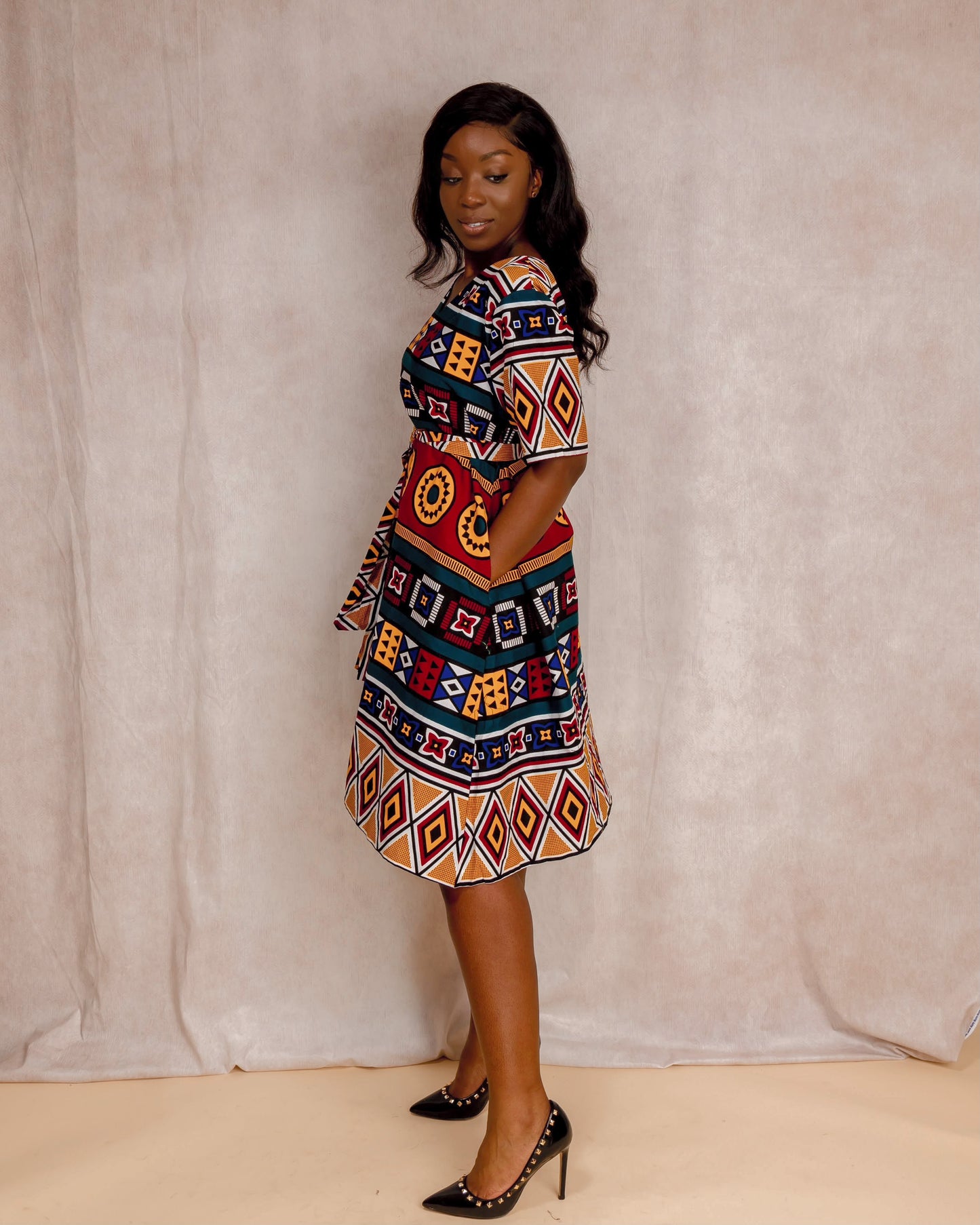 Osati African print dress