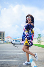 Load image into Gallery viewer, Umi African print tye and dye dress - Afrothrone