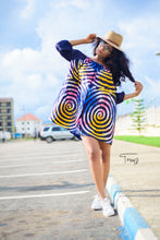 Load image into Gallery viewer, Umi African print tye and dye dress - Afrothrone