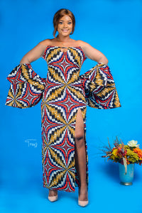 Funke African print dress - Afrothrone