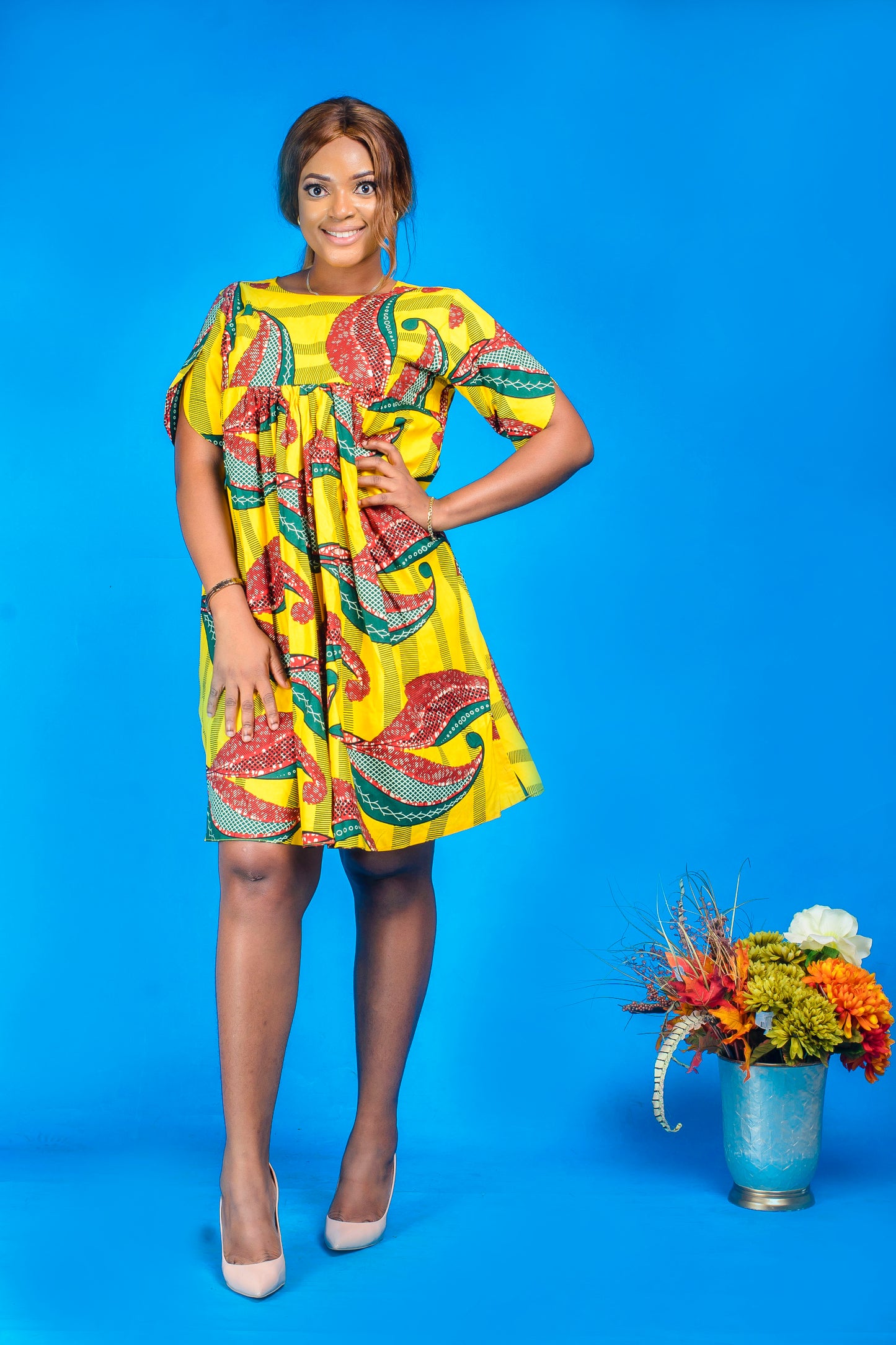 The Lami African print dress - Afrothrone
