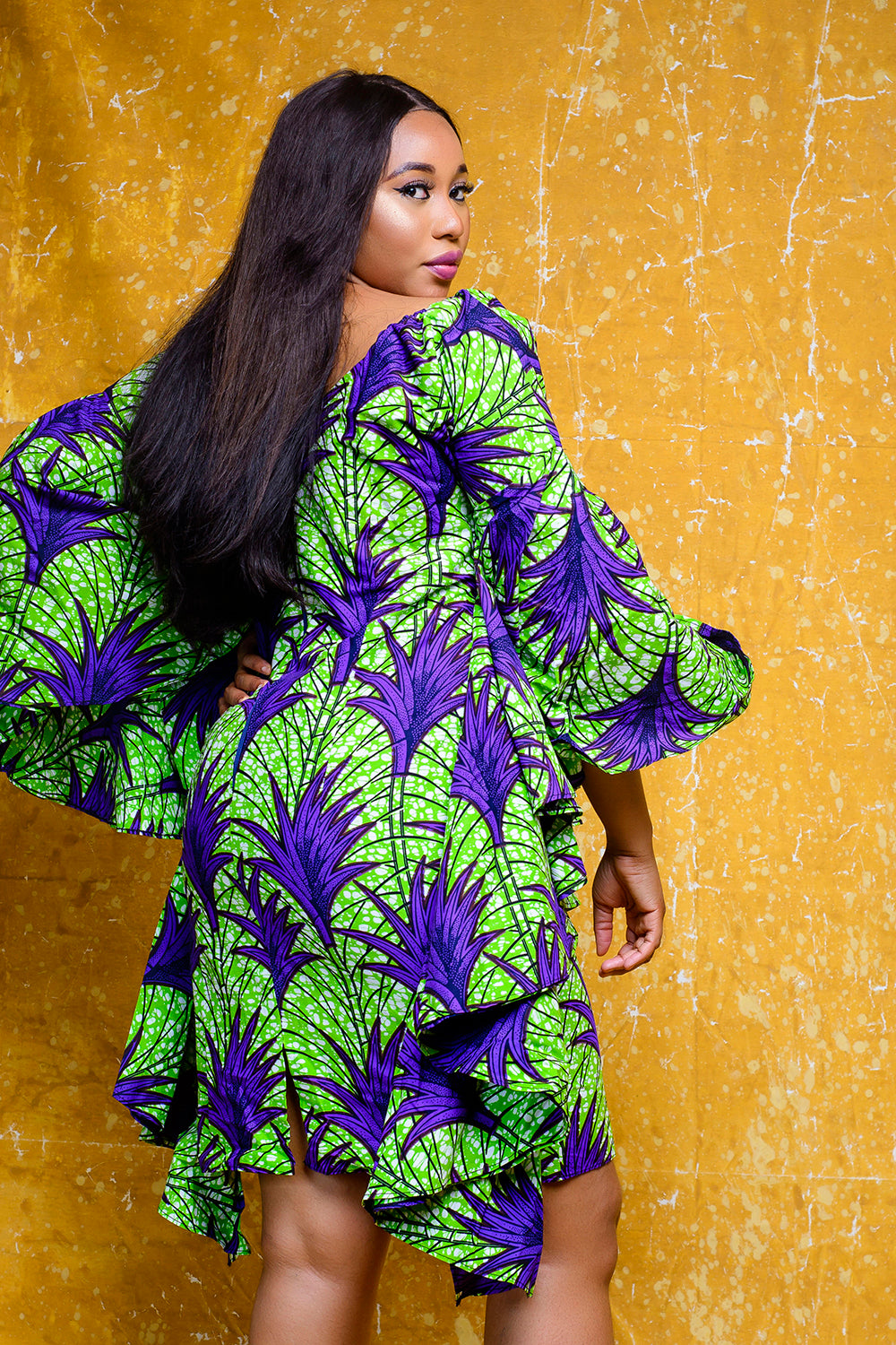Ozioma African Print Ankara Dress - Afrothrone