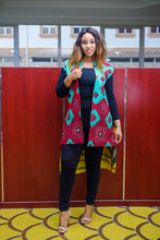 Load image into Gallery viewer, Ginika African Print Ankara Two Way reversible Kimono Jacket - Afrothrone