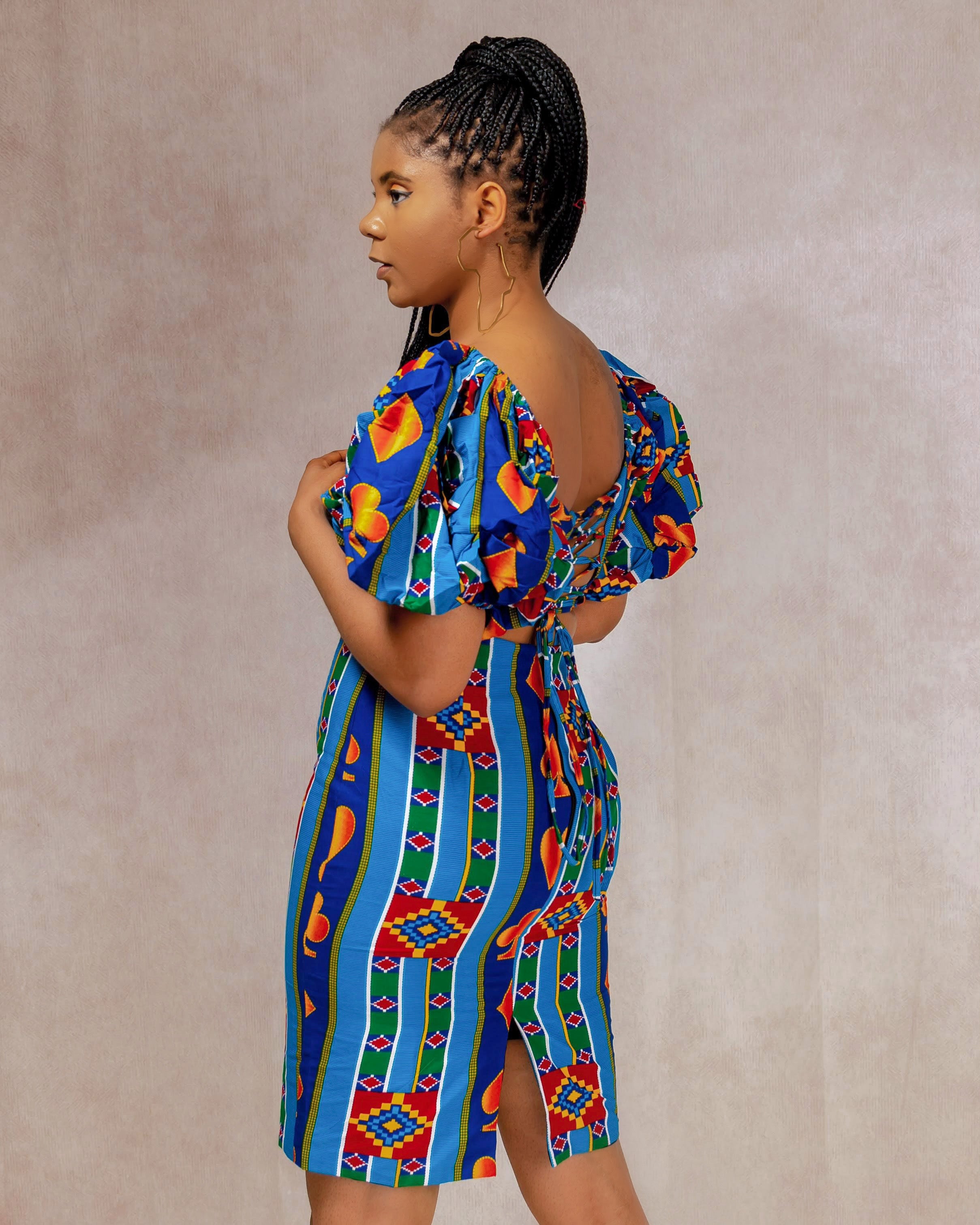 Yebo African print dress
