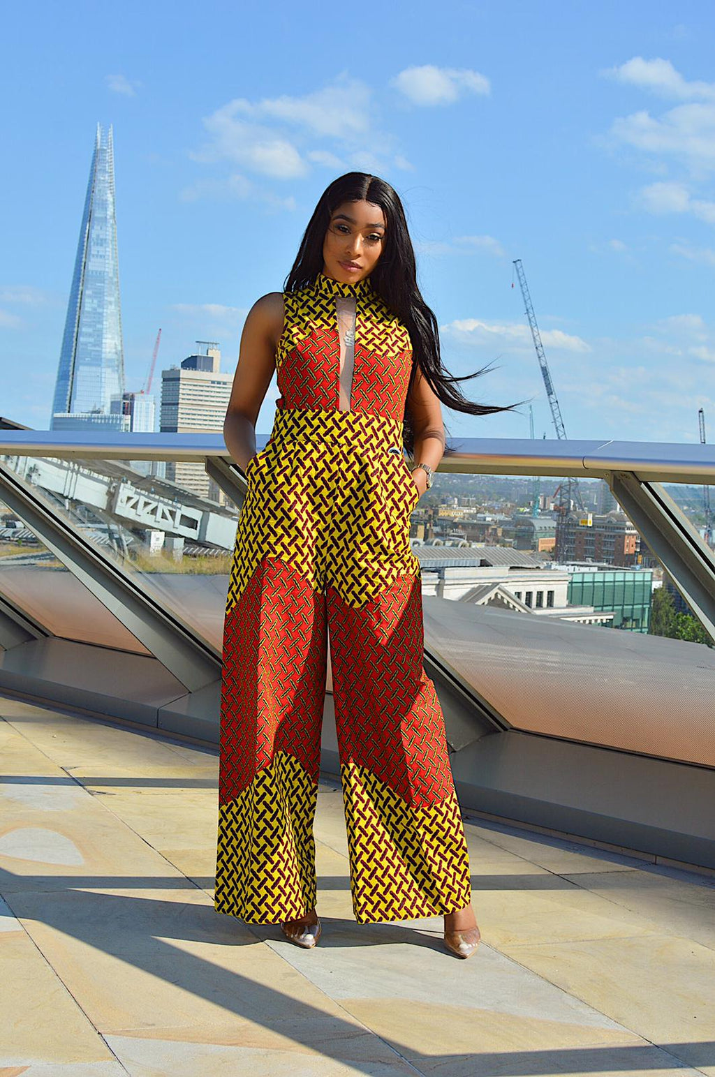 Monica African Print Ankara jumpsuit - Afrothrone