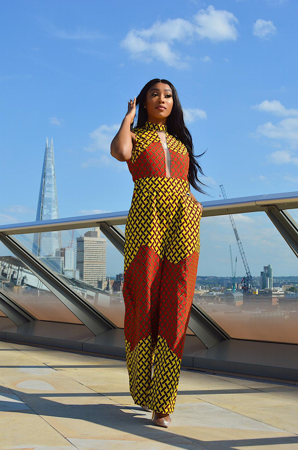 Monica African Print Ankara jumpsuit - Afrothrone