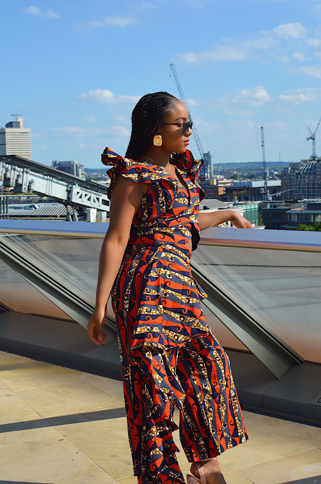 Zoya Ankara 2 piece trouser and crop top matching set – Afrothrone