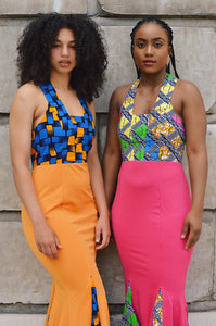 Kali Africa print Ankara maxi dress. - Afrothrone