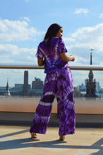 Load image into Gallery viewer, Mitchell African print tie dye satin 2 piece matching set - Afrothrone