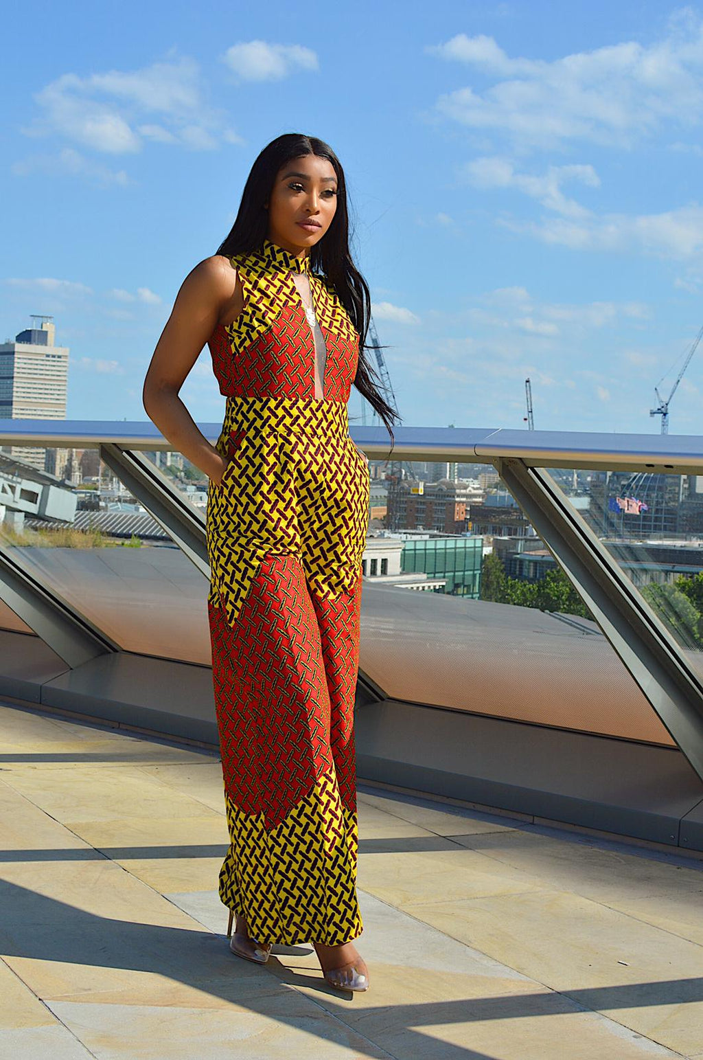 Monica African Print Ankara jumpsuit - Afrothrone