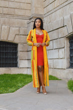 Load image into Gallery viewer, Binta African Print Kente duster coat - Afrothrone