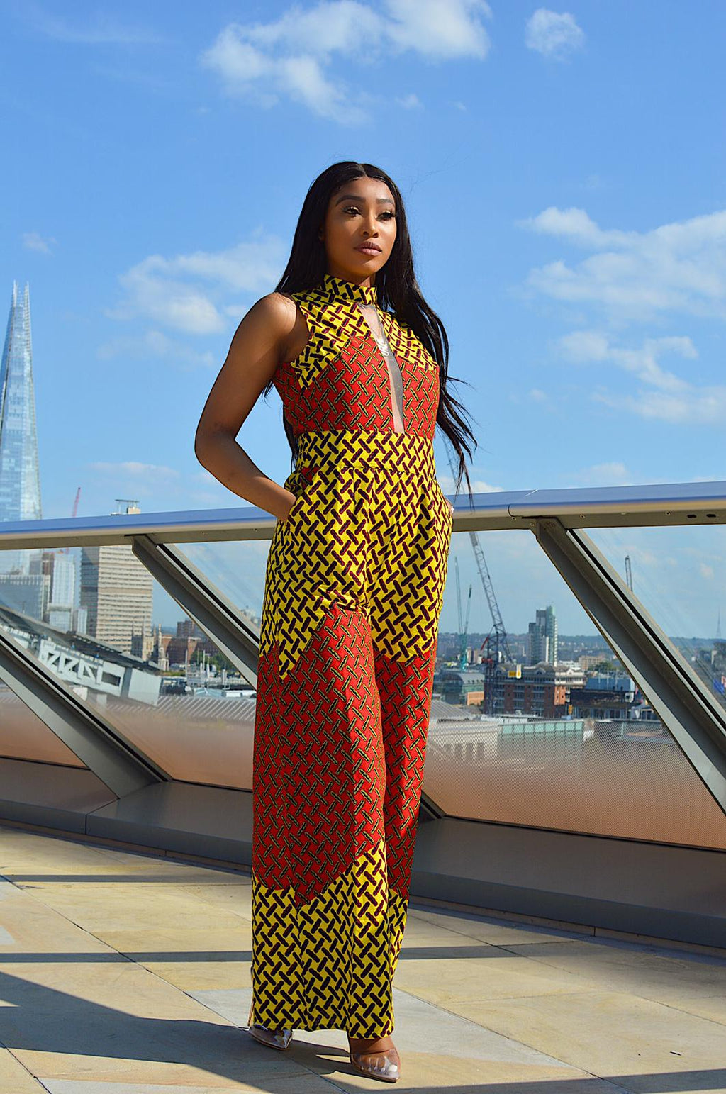 Monica African Print Ankara jumpsuit - Afrothrone